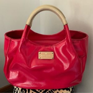 Kate Spade pink and beige tote